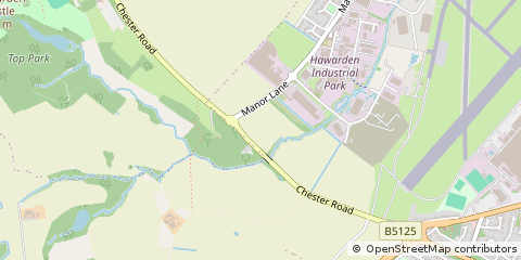 Map of Hawarden, Chester
