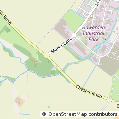 Map of Hawarden, Chester