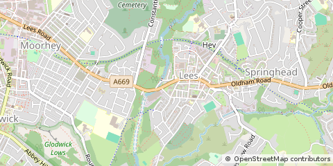 Map of Oldham