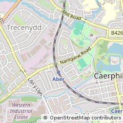 Map of Caerphilly