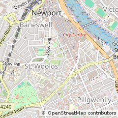 Map of Newport, South Wales