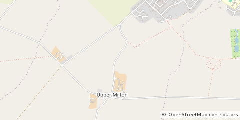 Map of Milton Under Wychwood, Oxfordshire