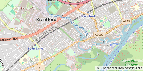 Map of Brentford, Middlesex
