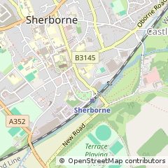 Map of Sherborne, Dorset