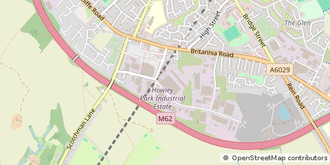 Map of Morley, West Yorskhire