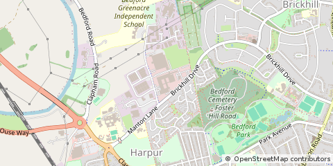Map of Bedford