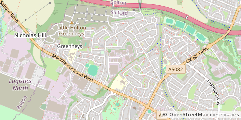 Map of Worsley, Little Hulton