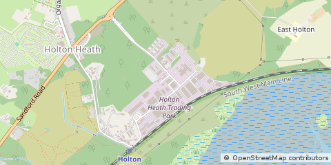 Map of Poole, Dorset