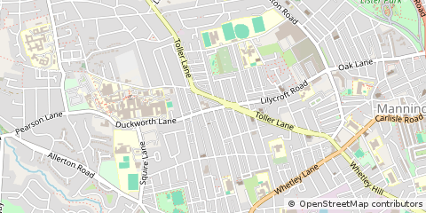 Map of Bradford, West Yorkshire