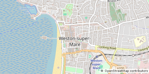Map of Weston-Super-Mare, North Somerset