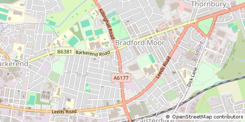 Map of West Yorkshire
