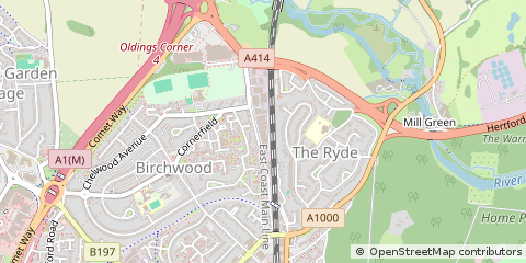 Map of Hatfield