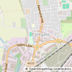 Map of Rotherham, South Yorkshire