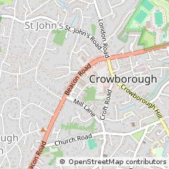 Map of Crowborough, East Sussex
