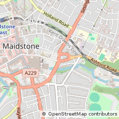 Map of Maidstone, Kent