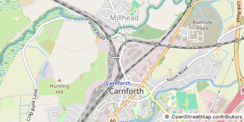 Map of Carnforth, Lancashire