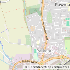 Map of Rotherham, South Yorkshire