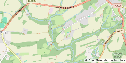 Map of Haywards Heath, West Sussex