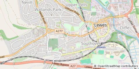 Map of Lewes