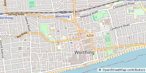 Map of West Sussex