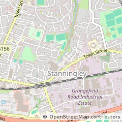 Map of Pudsey, West Yorkshire