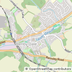 Map of Huddersfield, West Yorkshire