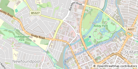 Map of Leicester