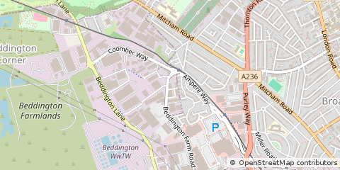 Map of Croydon