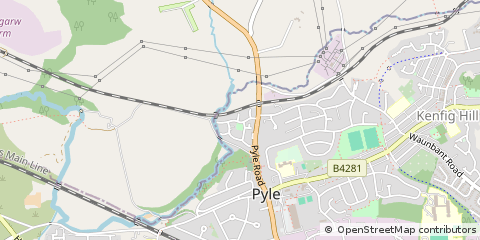 Map of Bridgend