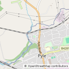 Map of Bridgend
