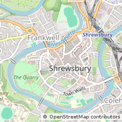 Map of Shrewsbury, Shropshire