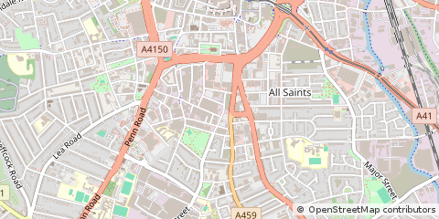 Map of Wolverhampton, West Midlands