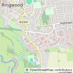 Map of Ringwood, Hampshire