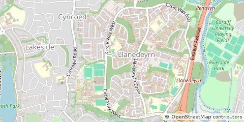Map of Cardiff