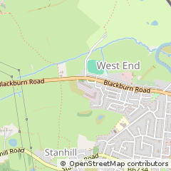 Map of Accrington, Lancashire