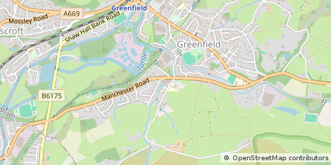 Map of NR. Oldham, Lancs.
