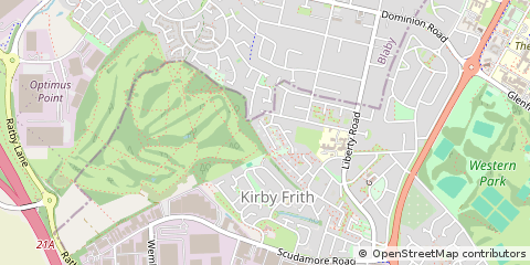 Map of Leicester