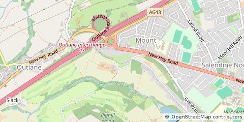 Map of Huddersfield