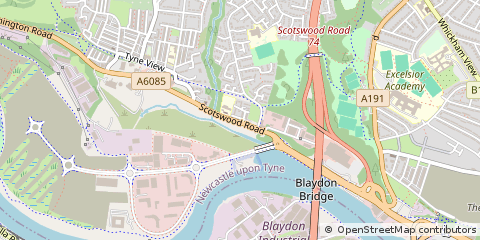 Map of Newcastle Upon Tyne, Tyne & Wear