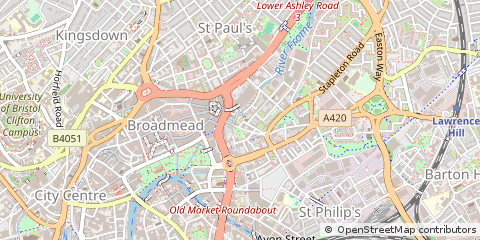 Map of Bristol