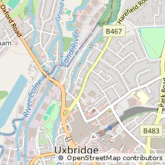 Map of Uxbridge