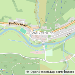 Map of Walkerburn, Scottish Borders