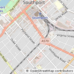 Map of Southport, Merseyside