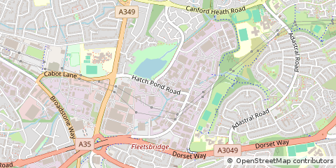 Map of Poole, Dorset