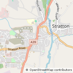 Map of Bude, Cornwall