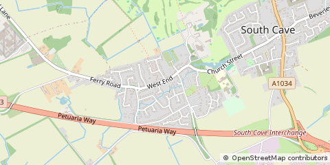 Map of Brough, East Yorkshire