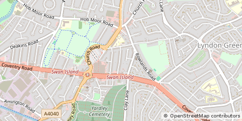Map of Birmingham, West Midlands