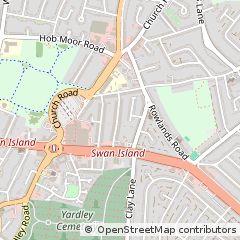 Map of Birmingham, West Midlands