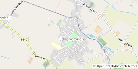 Map of Edlesborough, Buckinghamshire
