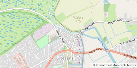Map of Southport, Merseyside